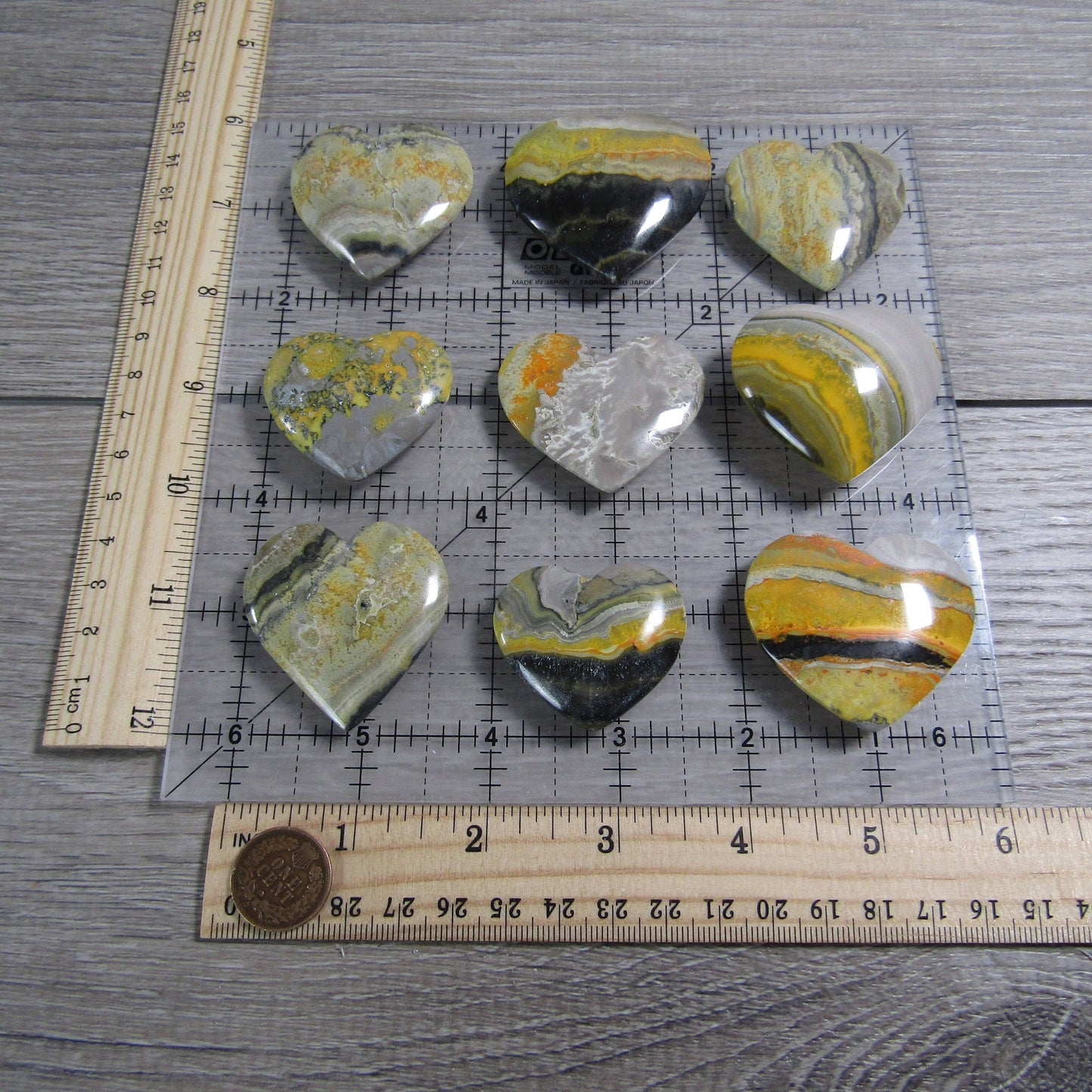 Bumble Bee Jasper Heart