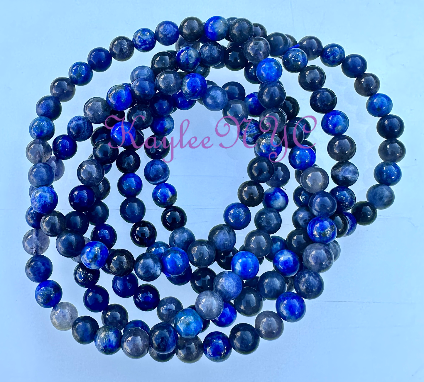 Third Eye Chakra 7.5” Crystal Stretch Bracelet 6 mm