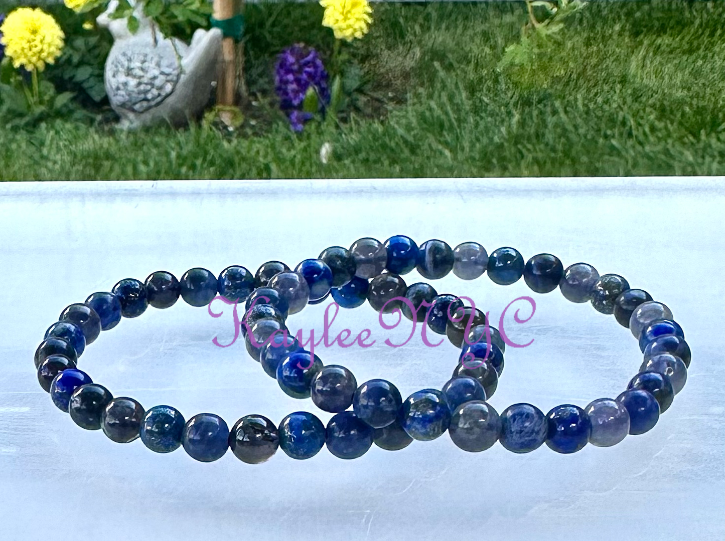Third Eye Chakra 7.5” Crystal Stretch Bracelet 6 mm