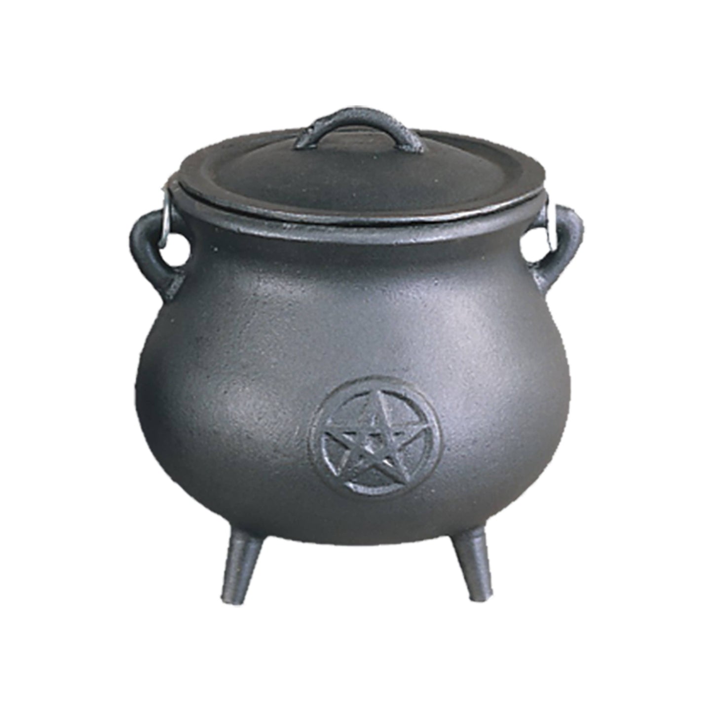 Pentagram Cast Iron Cauldron (7 in.)