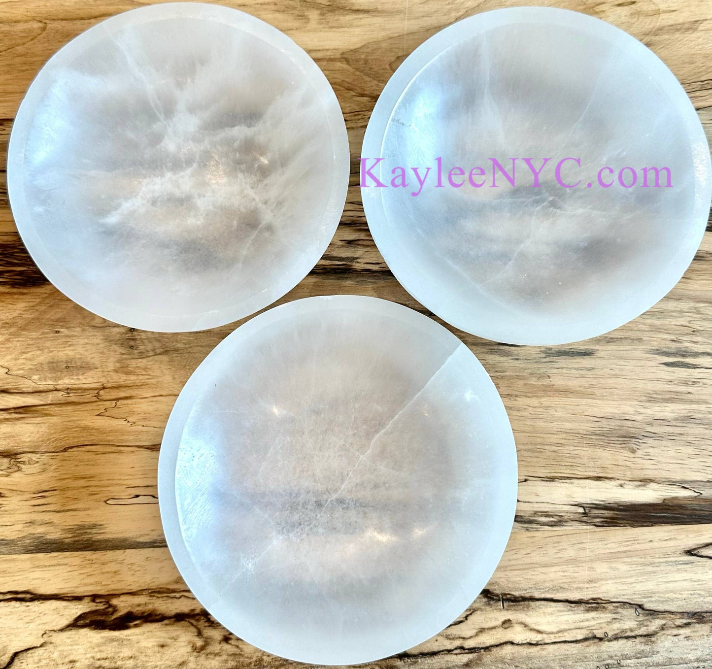 Natural Satin Spar Selenite Bowls