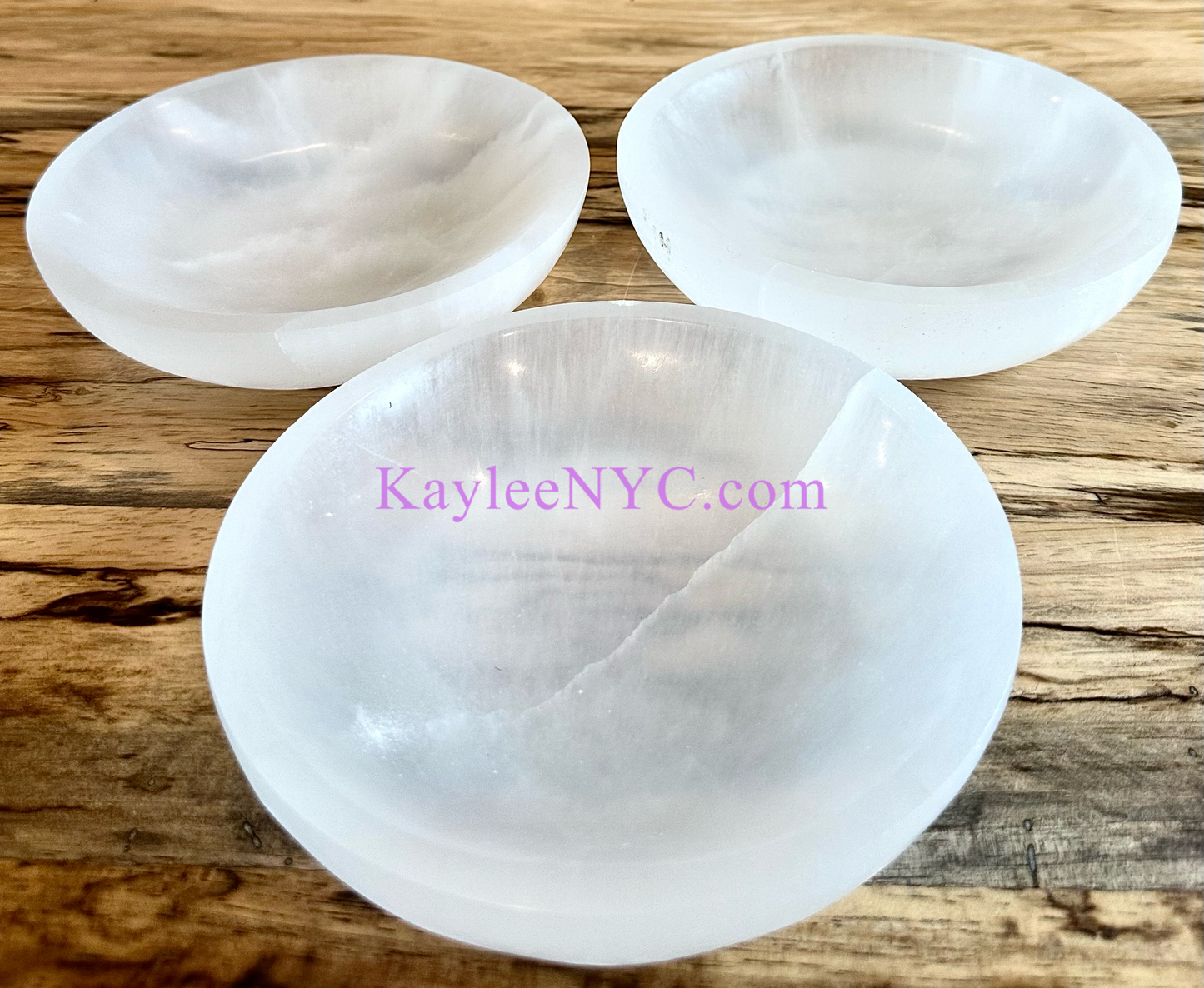 Natural Satin Spar Selenite Bowls