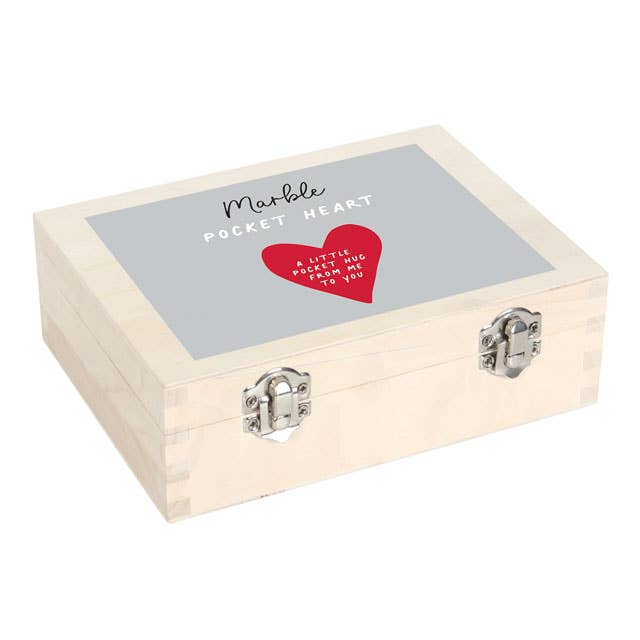 Pocket Hug Heart Sentiment Stones