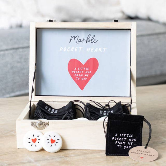 Pocket Hug Heart Sentiment Stones