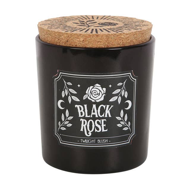 Black Rose Twilight Blush Gothic Candle