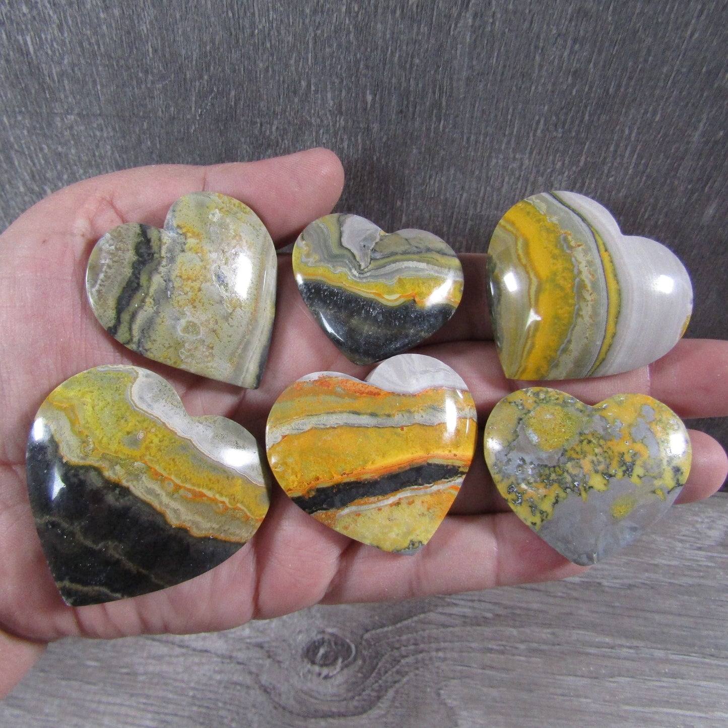 Bumble Bee Jasper Heart