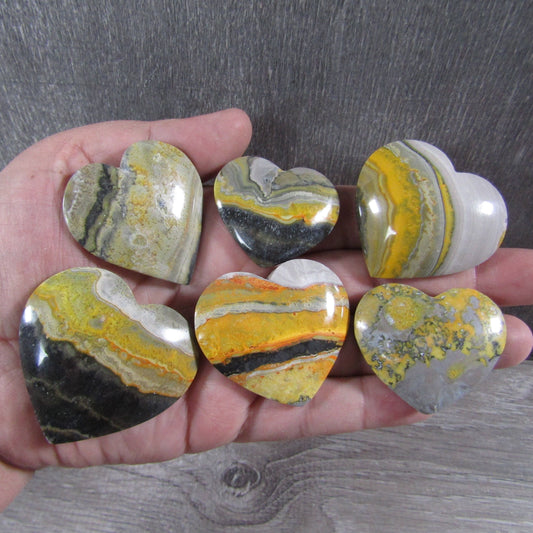 Bumble Bee Jasper Heart