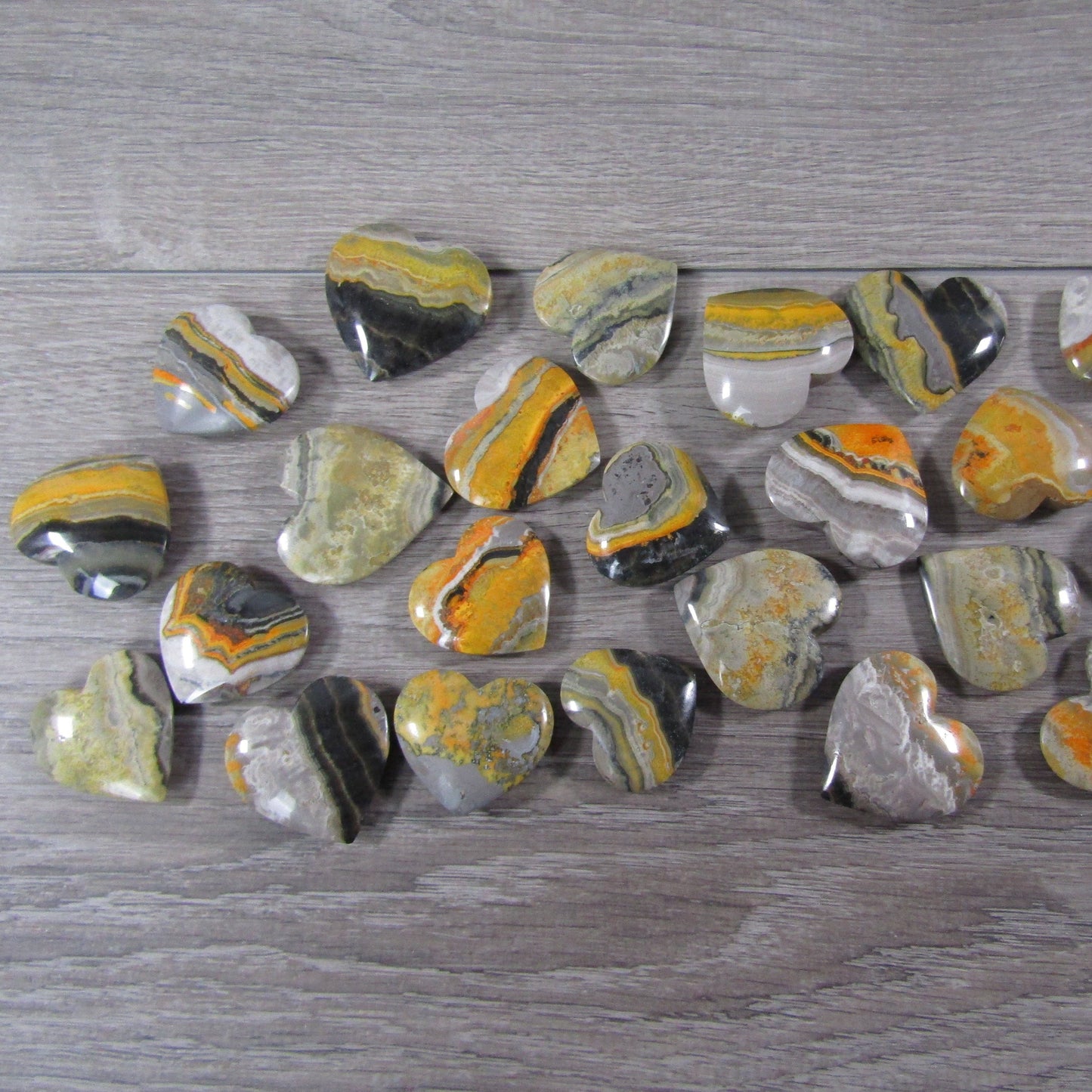 Bumble Bee Jasper Heart