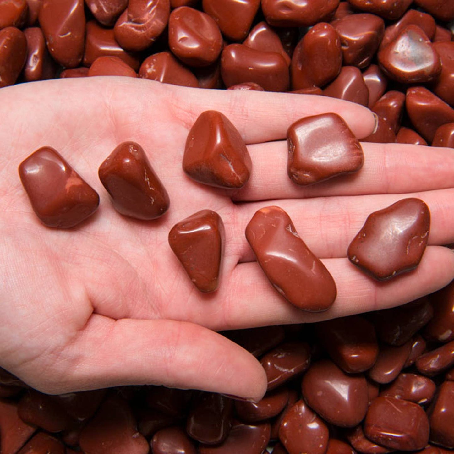 ❤️ Natural Red Jasper Tumbled Stones
