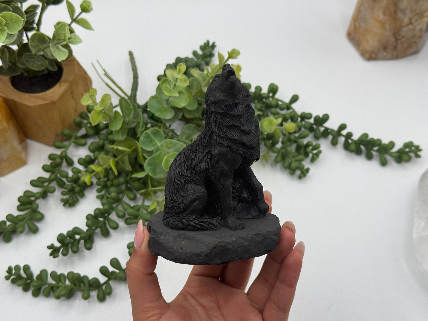 Shungite Figurine Wolf