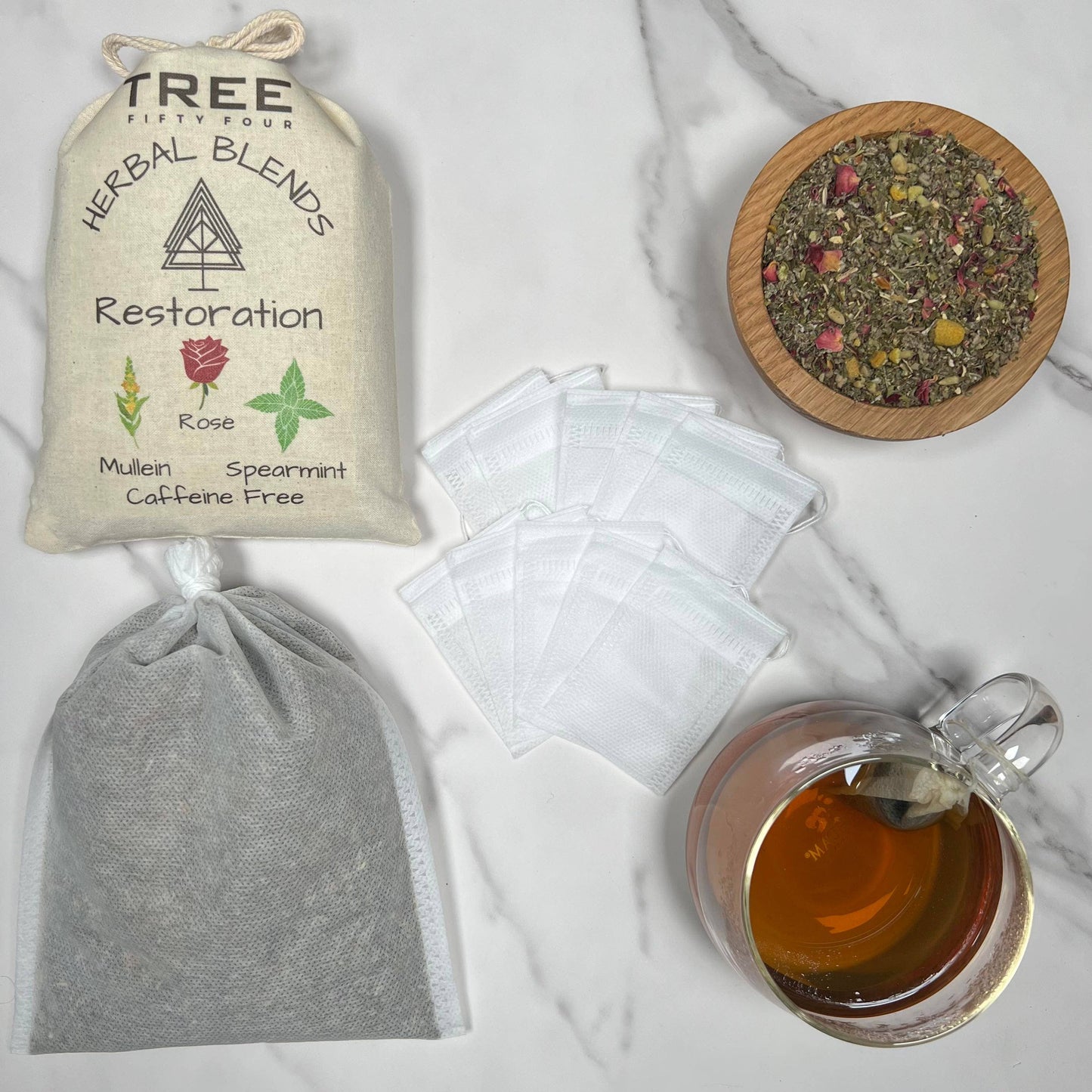 Restoration Herbal Tea Blend in Drawstring Sachet, Loose