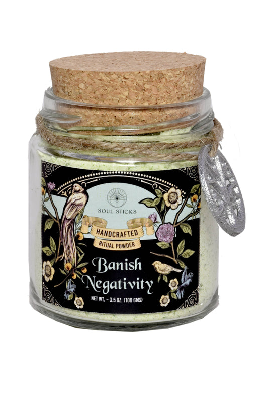 Banish Negativity Ritual Spell Powder Jar (3.5 oz)