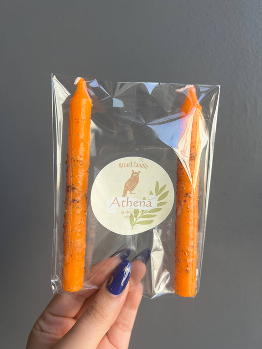 Athena Goddess Ritual Candle