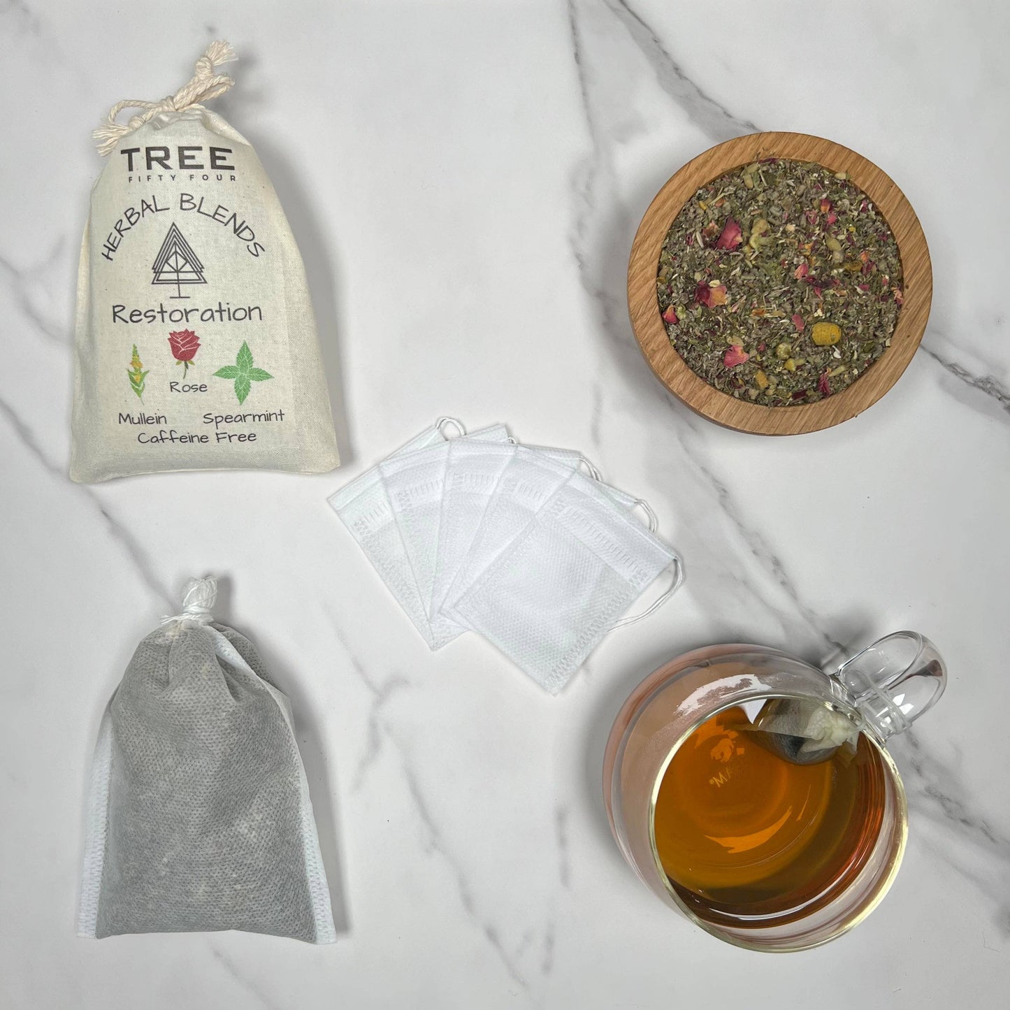 Restoration Herbal Tea Blend in Drawstring Sachet, Loose