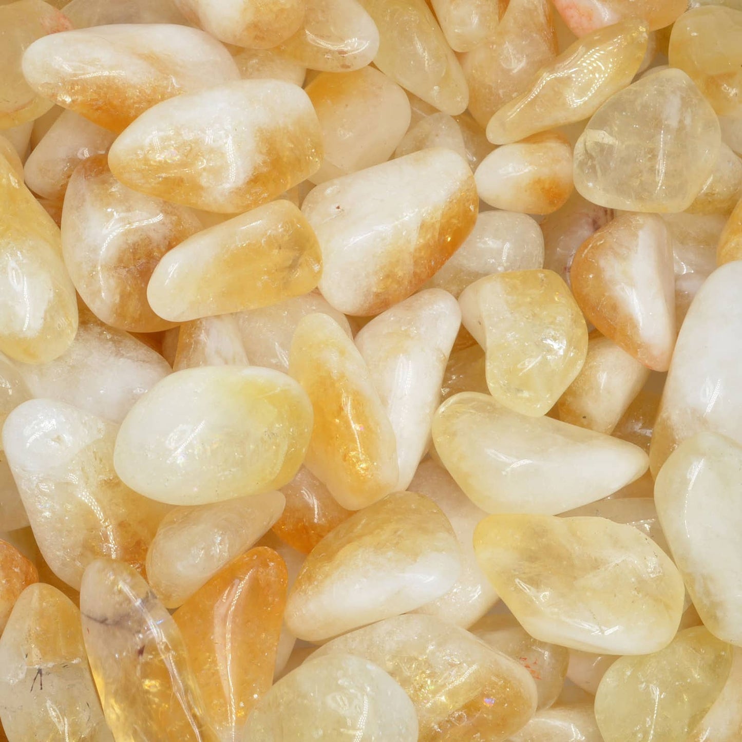 💛 Natural Citrine Tumbled Stones – Medium (Brazil)