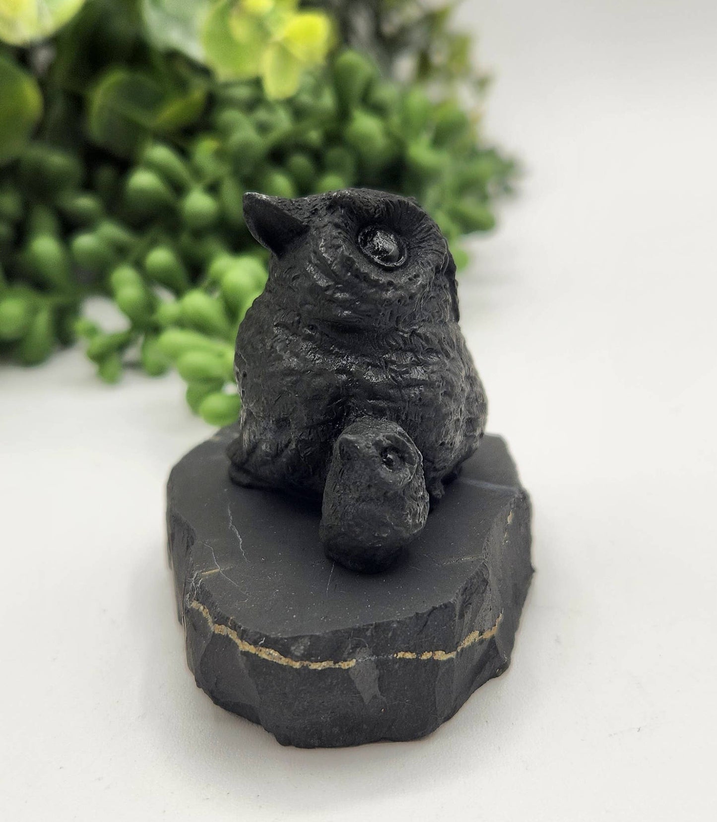 Shungite Figurine Owl and Owlet