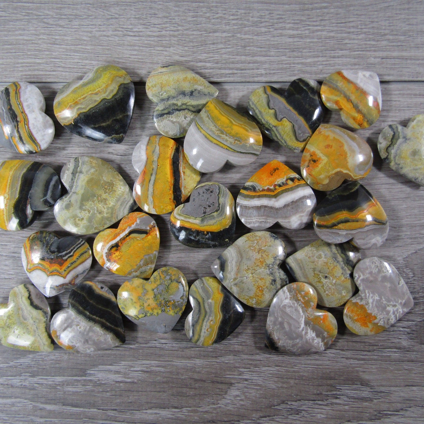 Bumble Bee Jasper Heart
