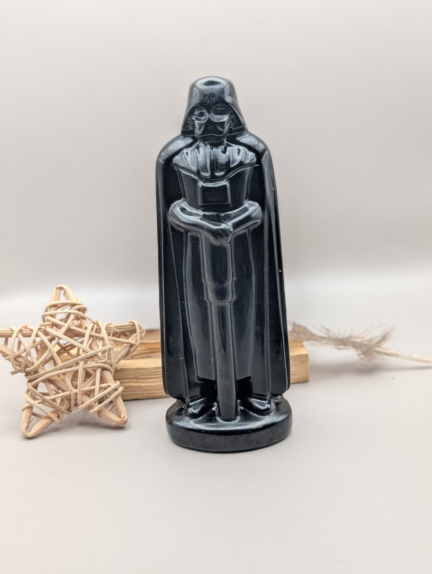 Black Obsidian Dark Lord Carving – Large