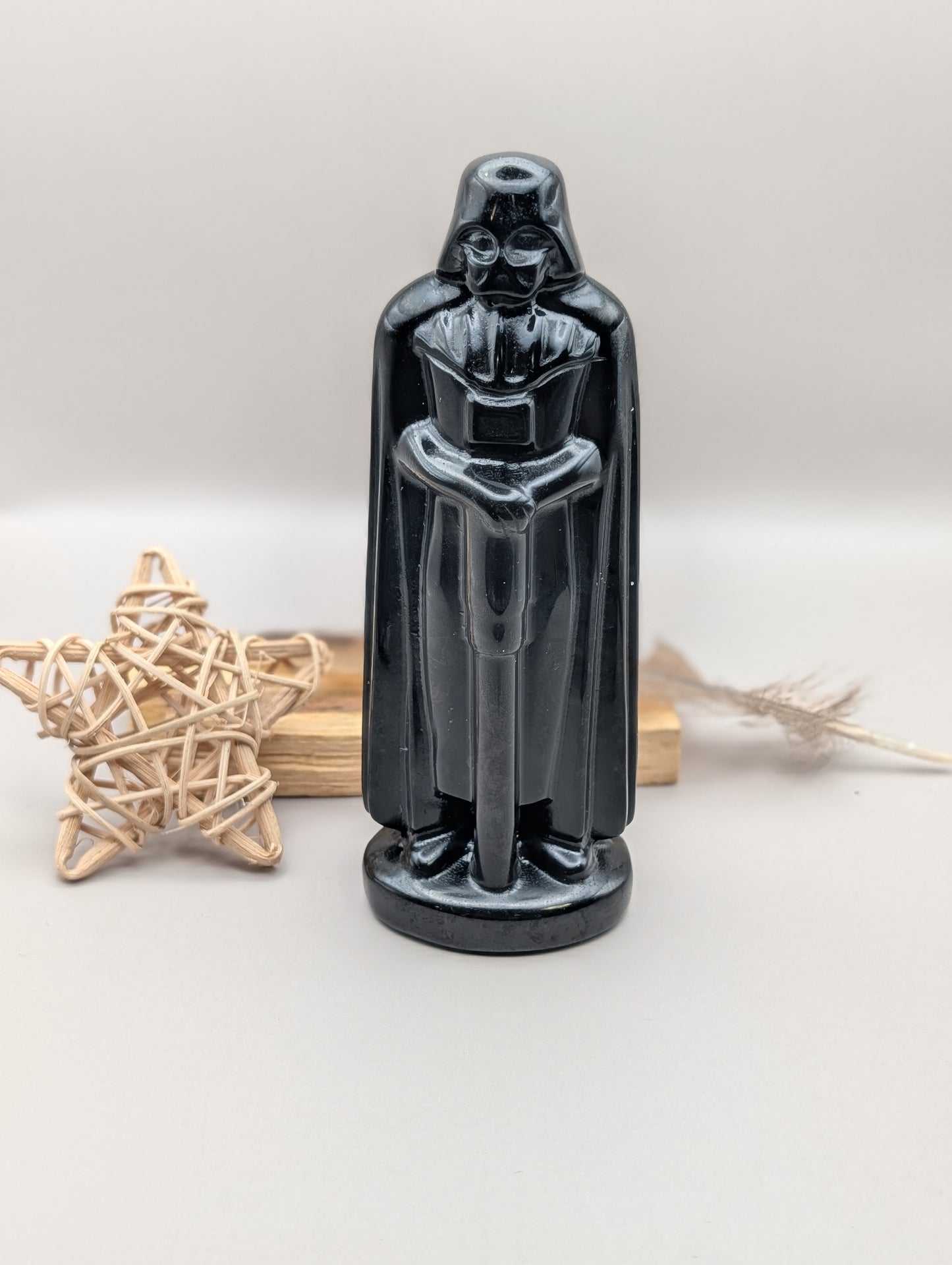Black Obsidian Dark Lord Carving – Large