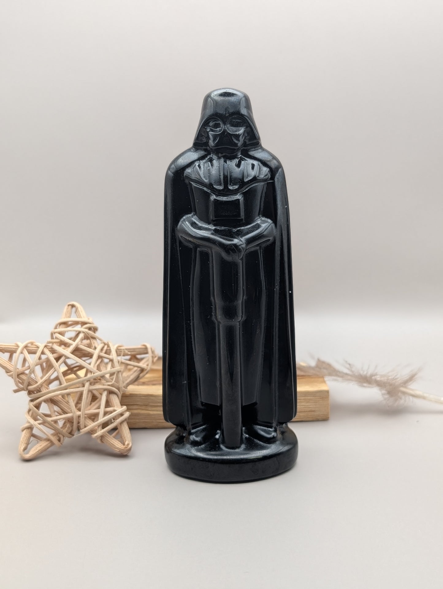 Black Obsidian Dark Lord Carving – Large