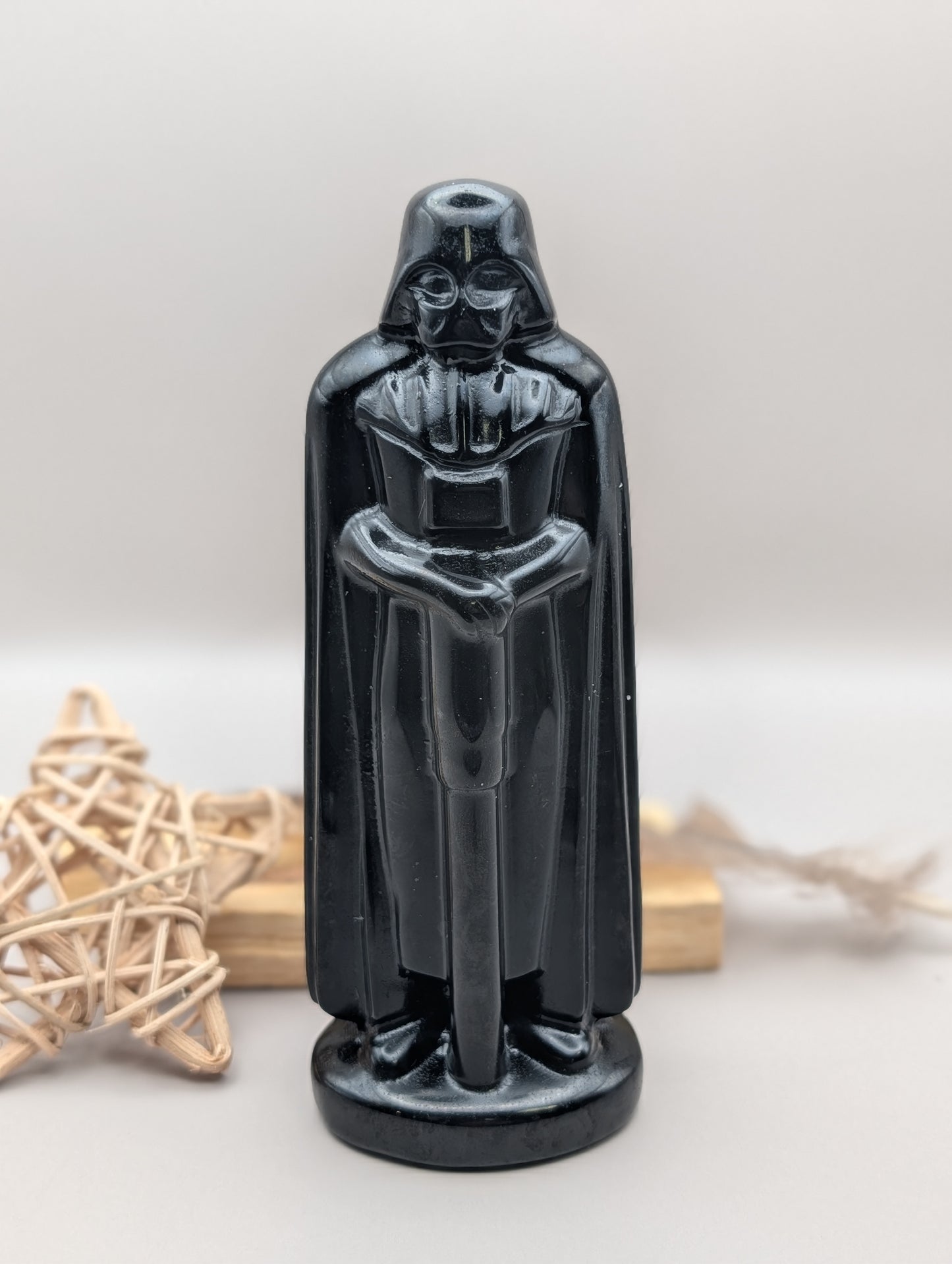 Black Obsidian Dark Lord Carving – Large