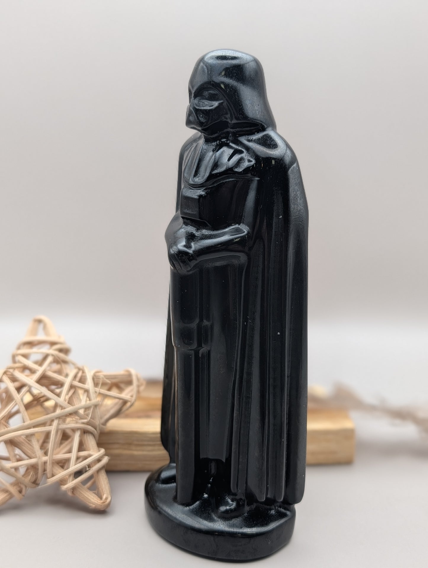 Black Obsidian Dark Lord Carving – Large