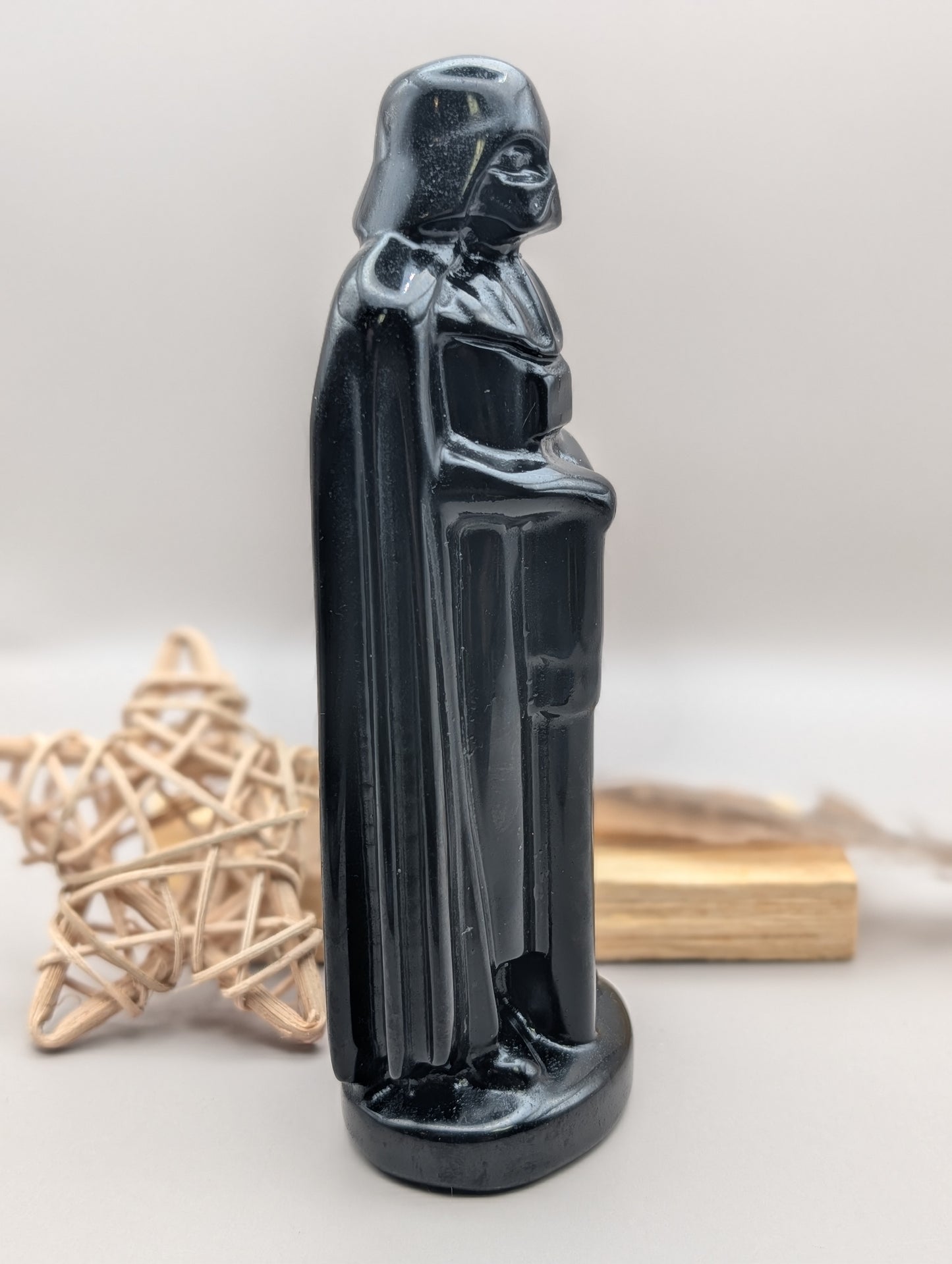 Black Obsidian Dark Lord Carving – Large