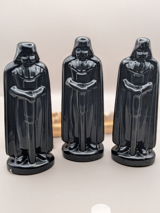 Black Obsidian Dark Lord Carving – Large