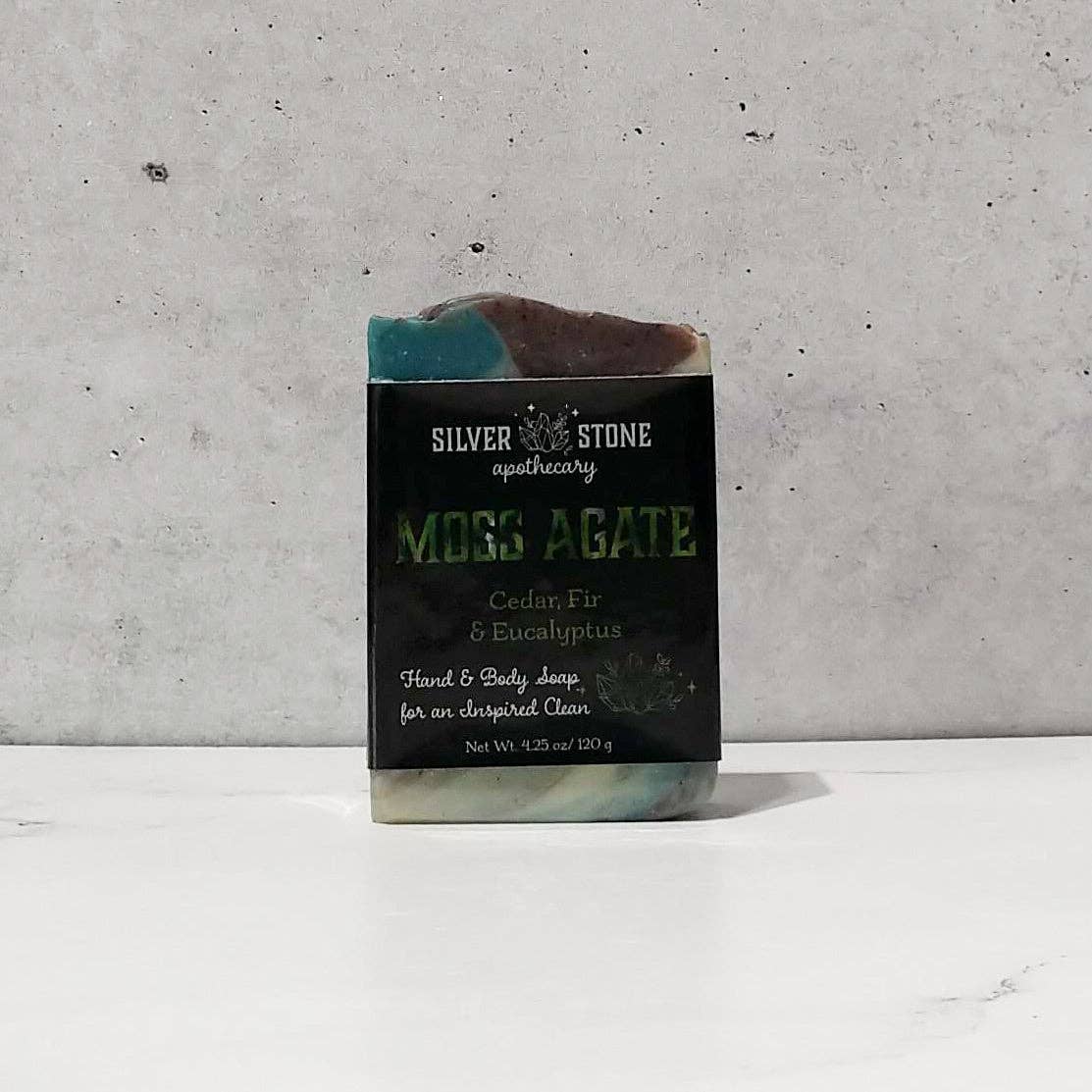 Moss Agate Gemstone Hand and Body Soap