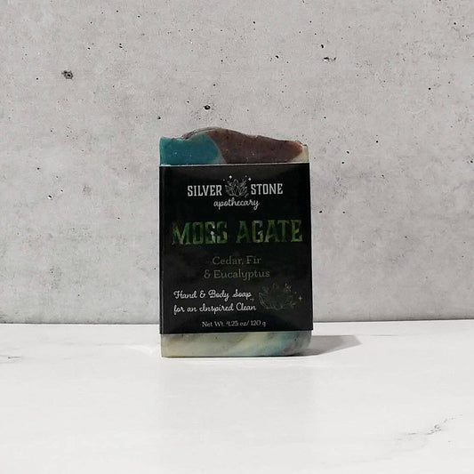 Moss Agate Gemstone Hand and Body Soap