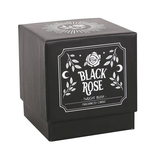 Black Rose Twilight Blush Gothic Candle