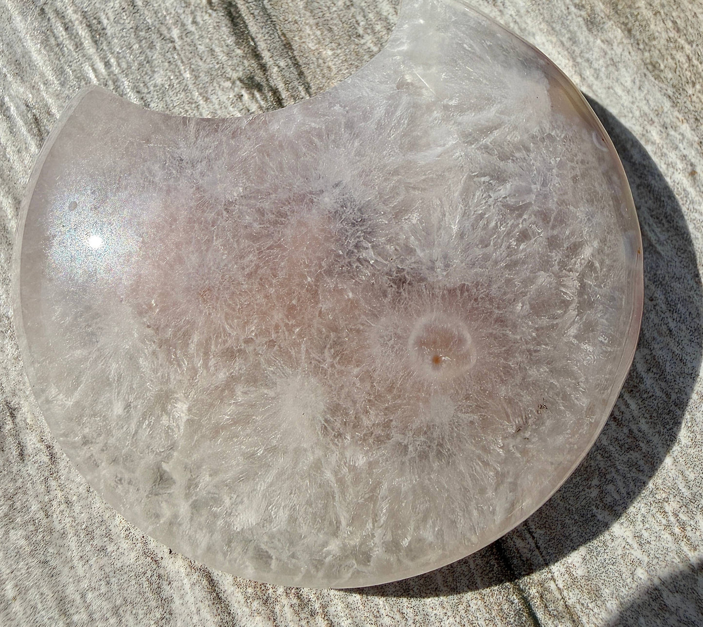 Flower Agate Moon Crystal Healing