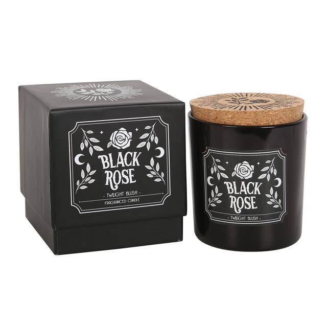 Black Rose Twilight Blush Gothic Candle