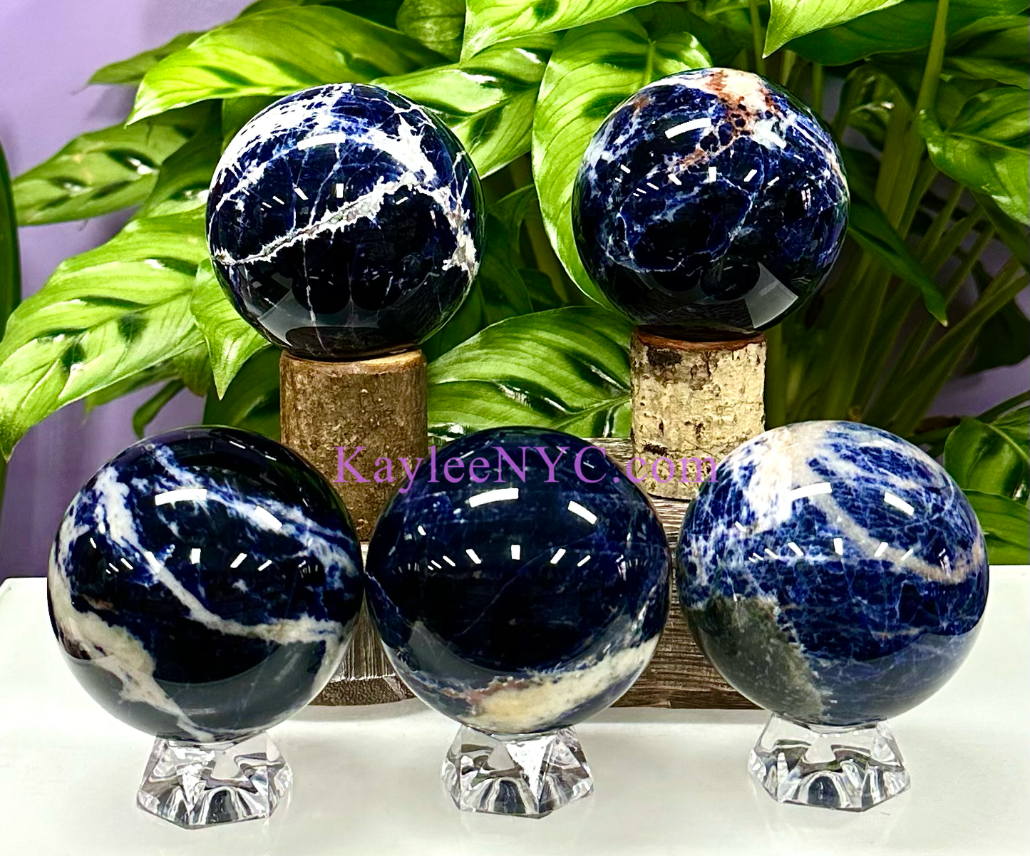 Natural Sodalite Sphere Crystal