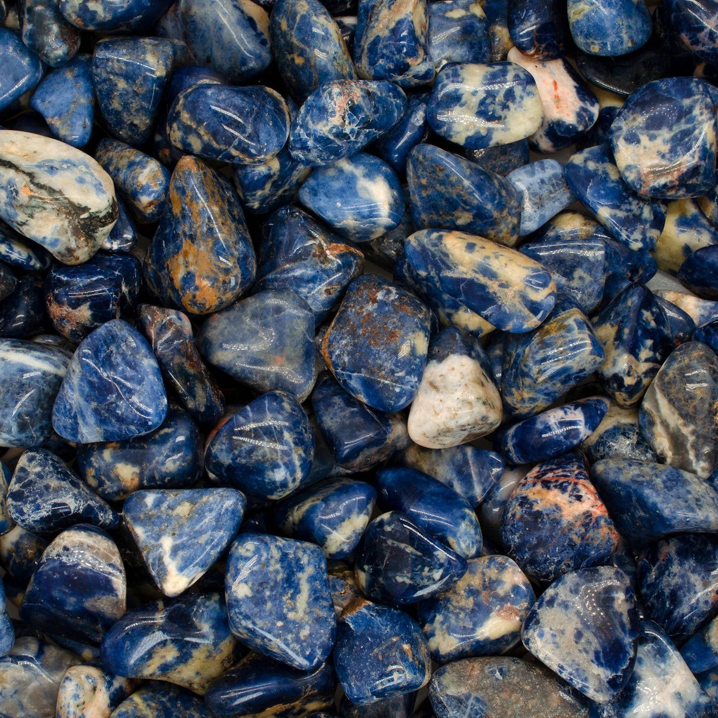 🔵 Natural Sodalite Tumbled Stones