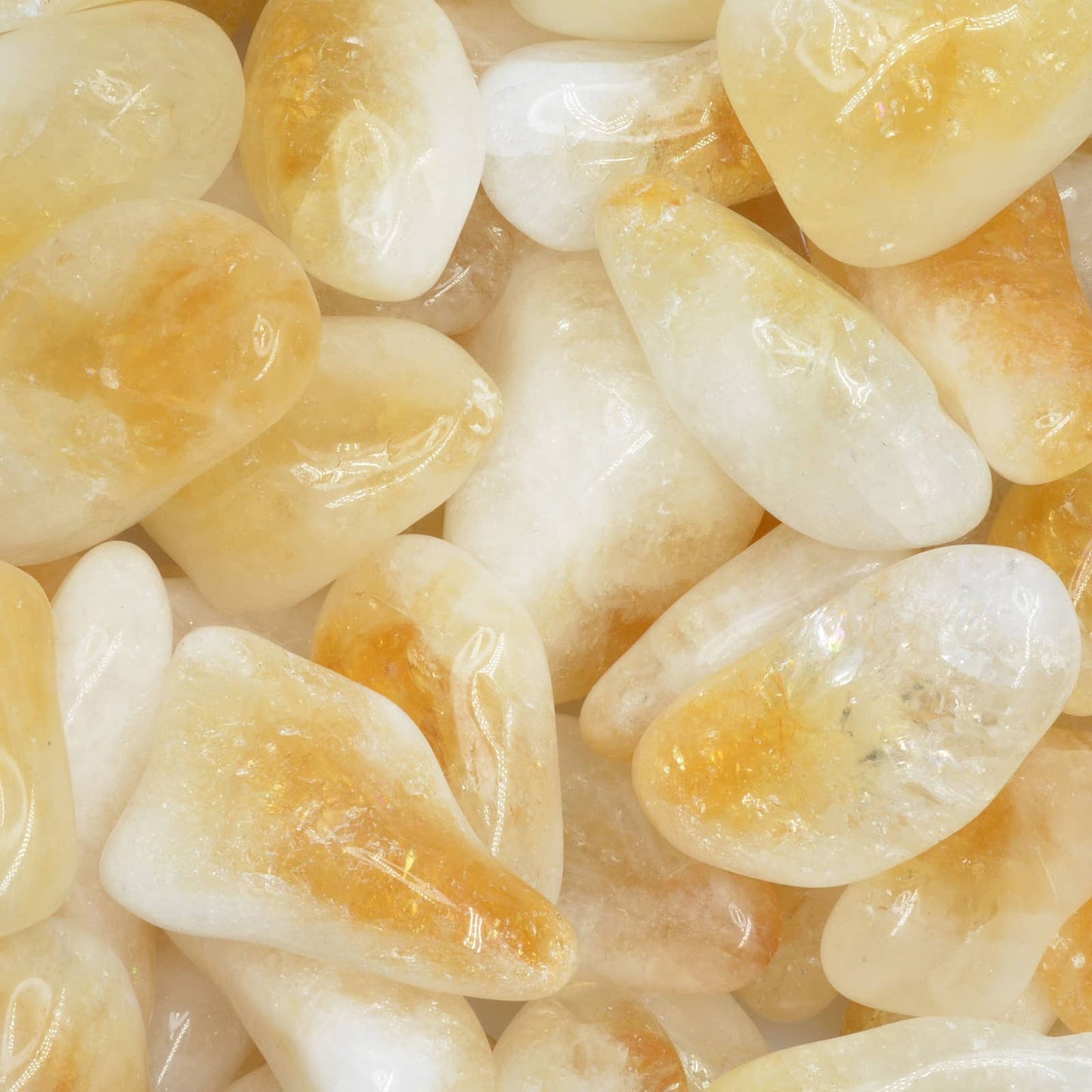 Natural Citrine Tumbled Stones – Large