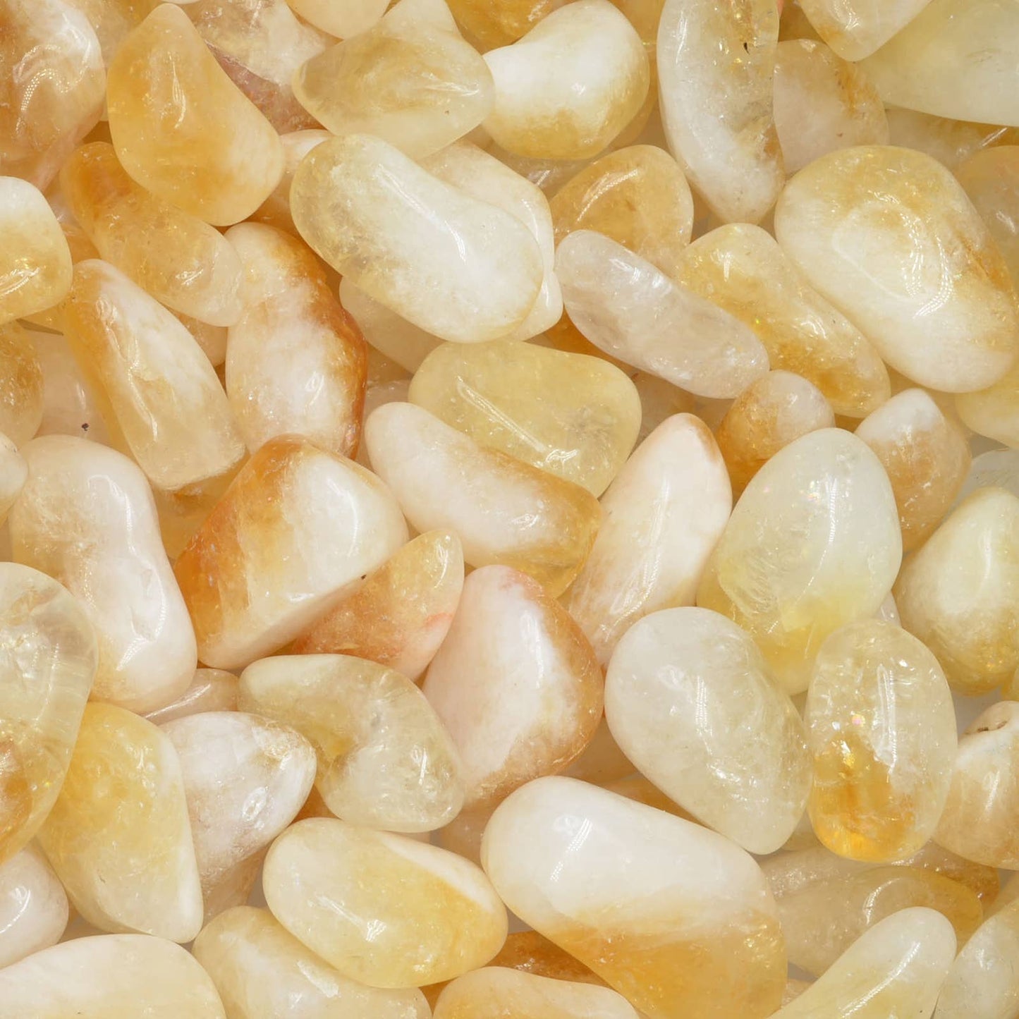 💛 Natural Citrine Tumbled Stones – Medium (Brazil)