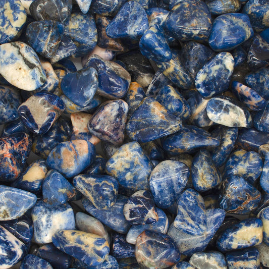 🔵 Natural Sodalite Tumbled Stones