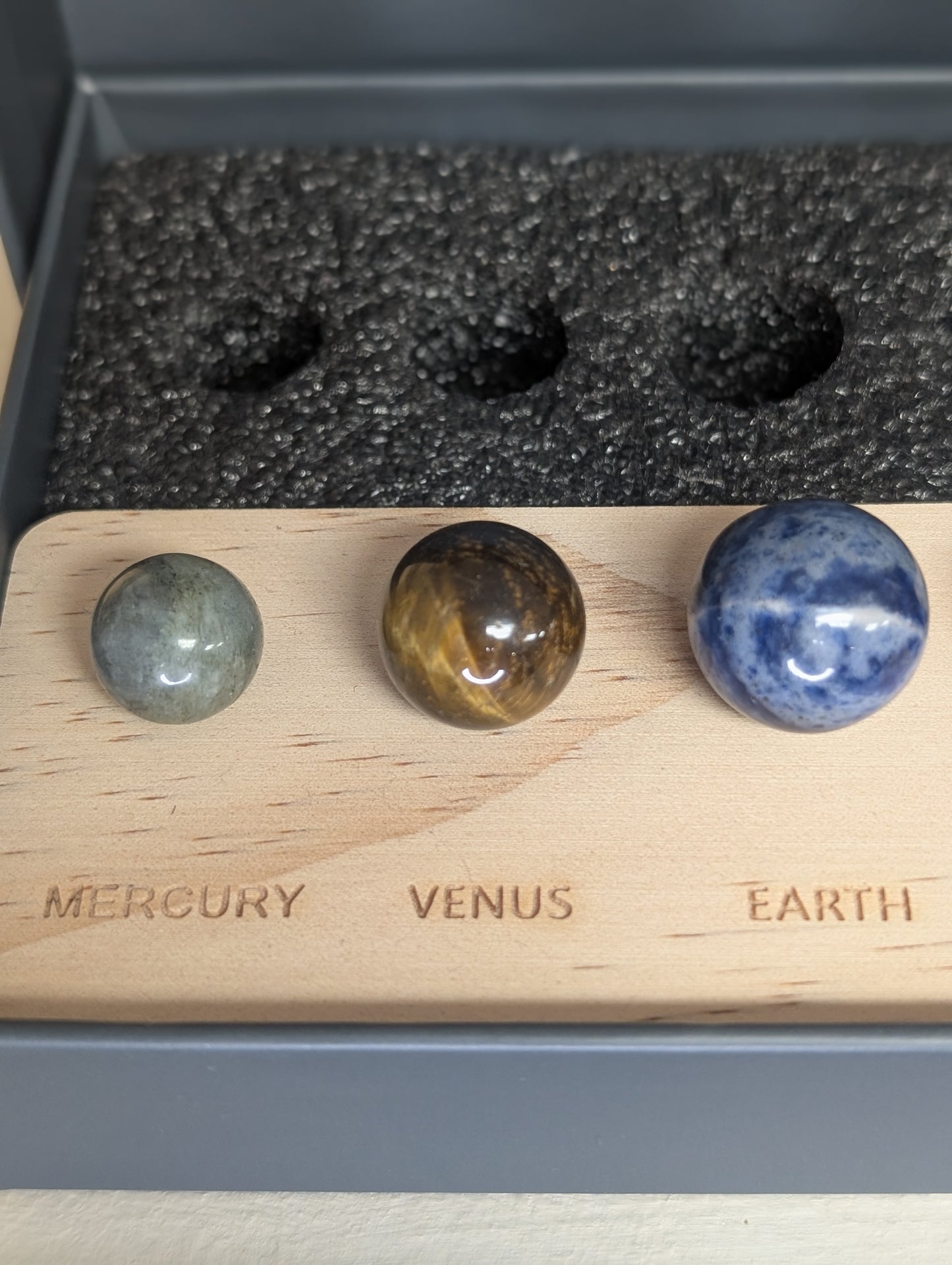 Natural Crystal Solar System Set