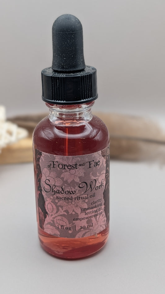Shadow Work Ritual Oil • Herb Infused • Journey Work • Witch