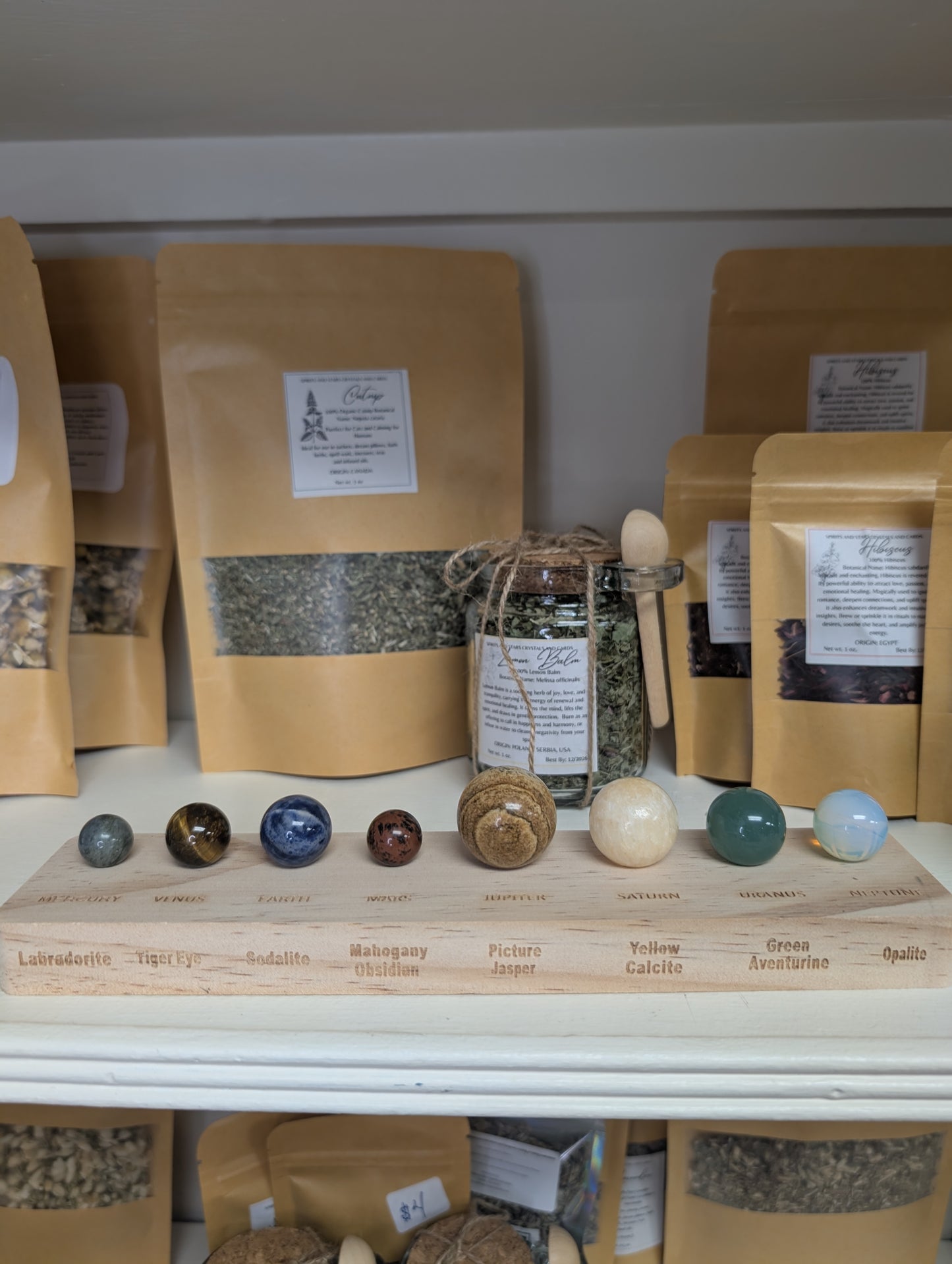 Natural Crystal Solar System Set