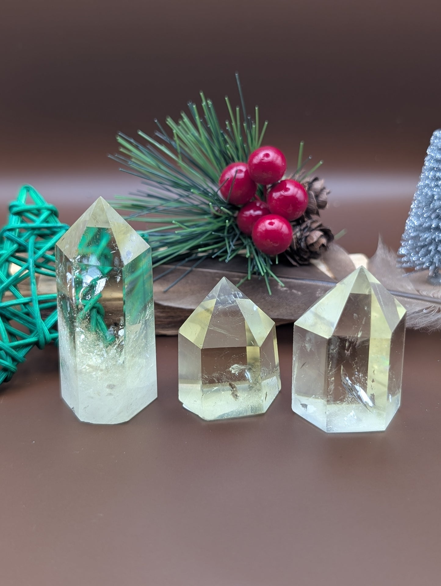 Natural Citrine Obelisk Towers
