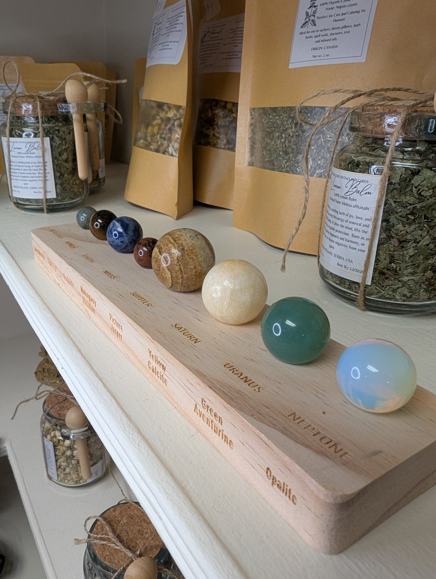 Natural Crystal Solar System Set