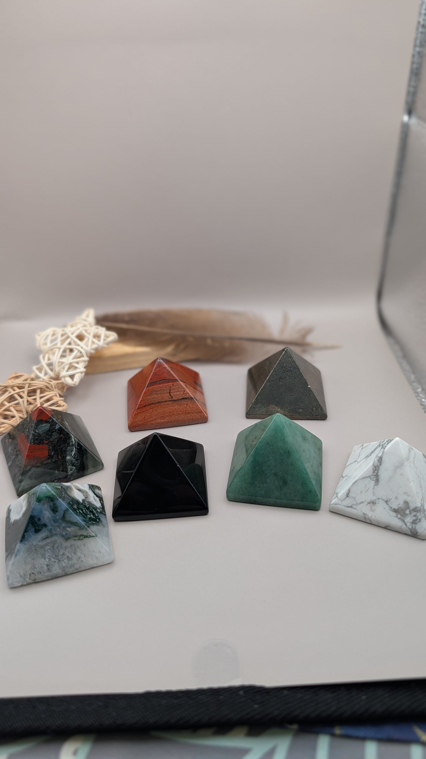 Howlite Crystal Pyramid