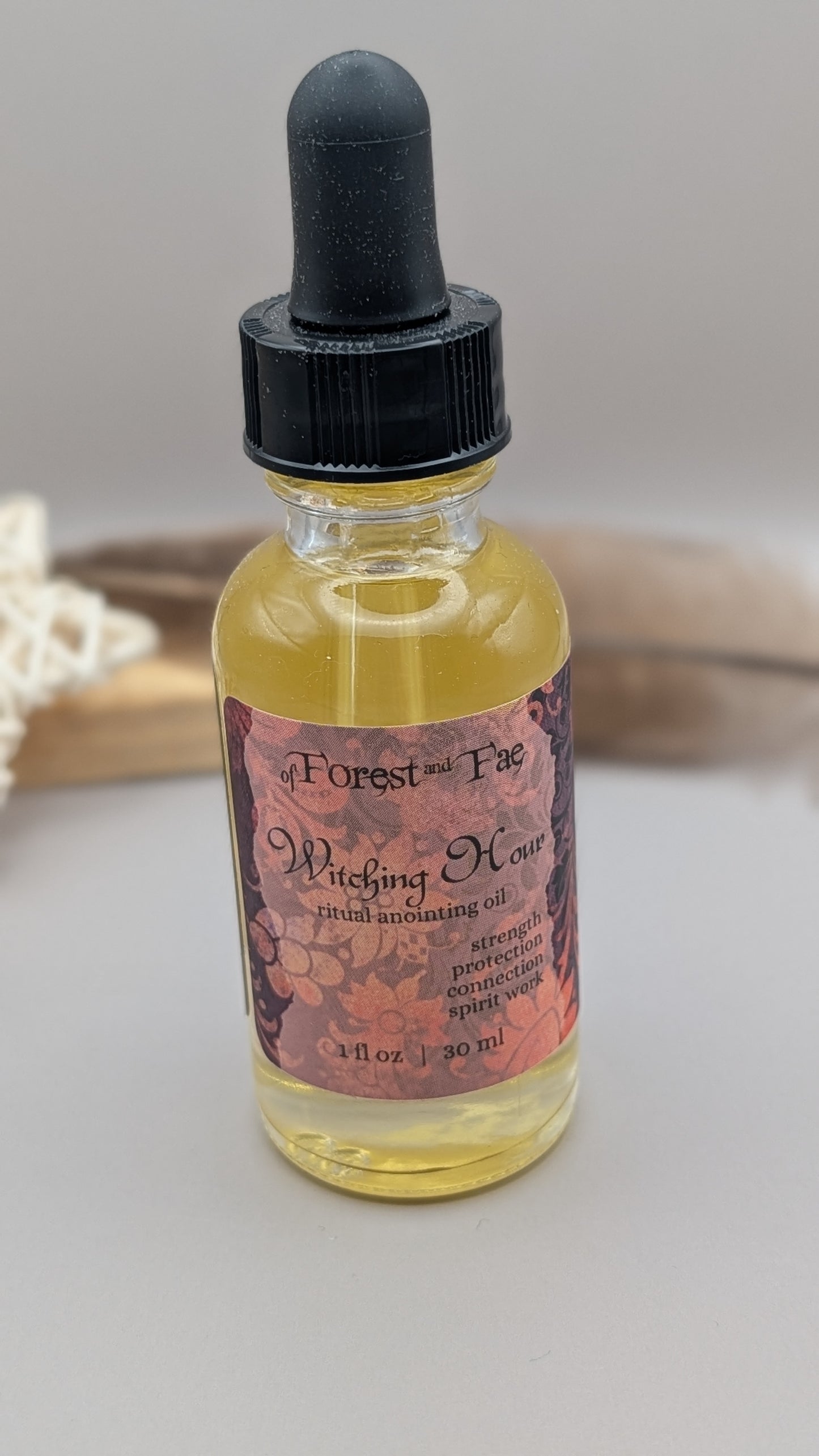 Witching Hour Sacred Ritual Oil • Herb Infused Altar Oil