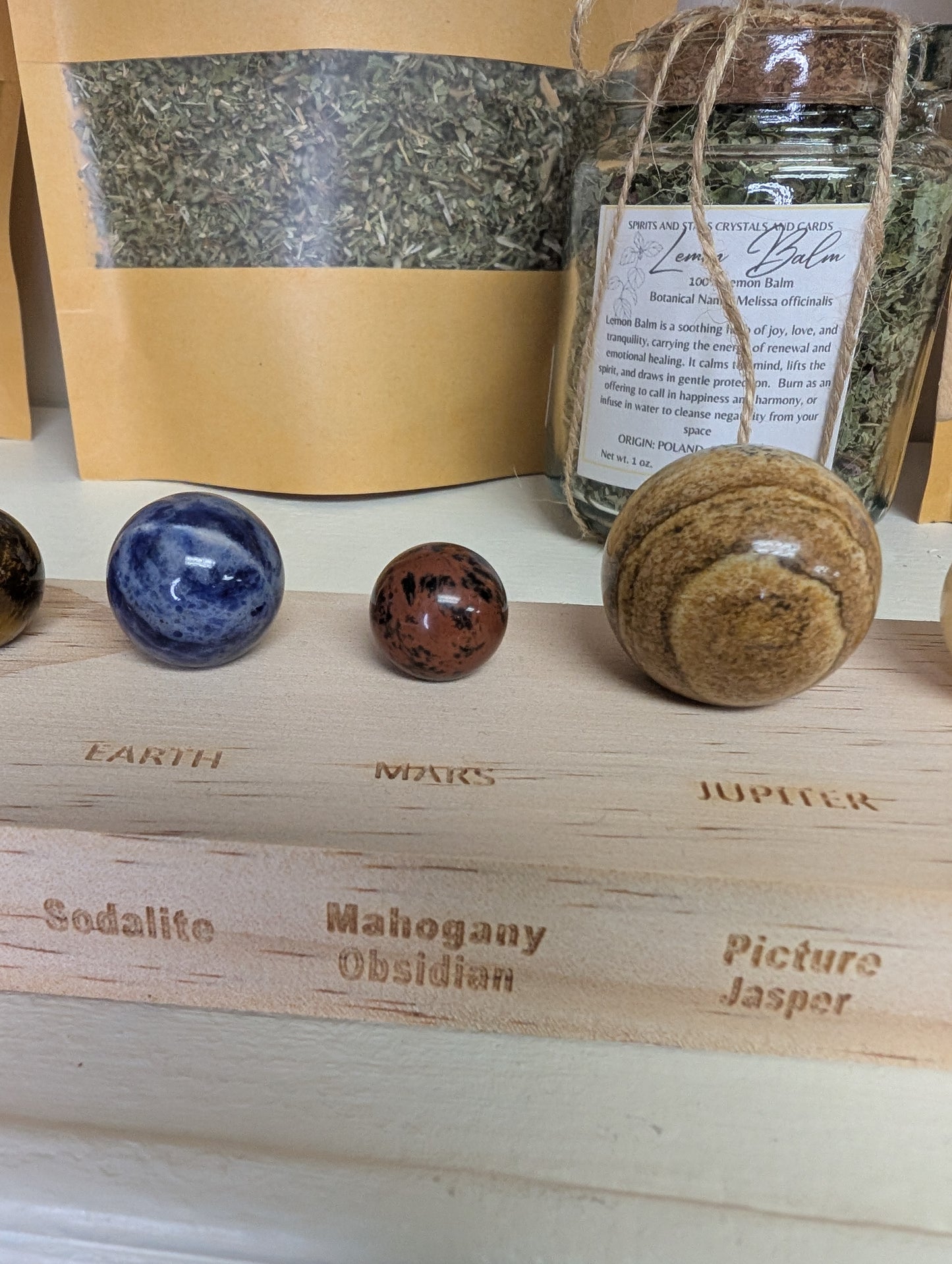Natural Crystal Solar System Set