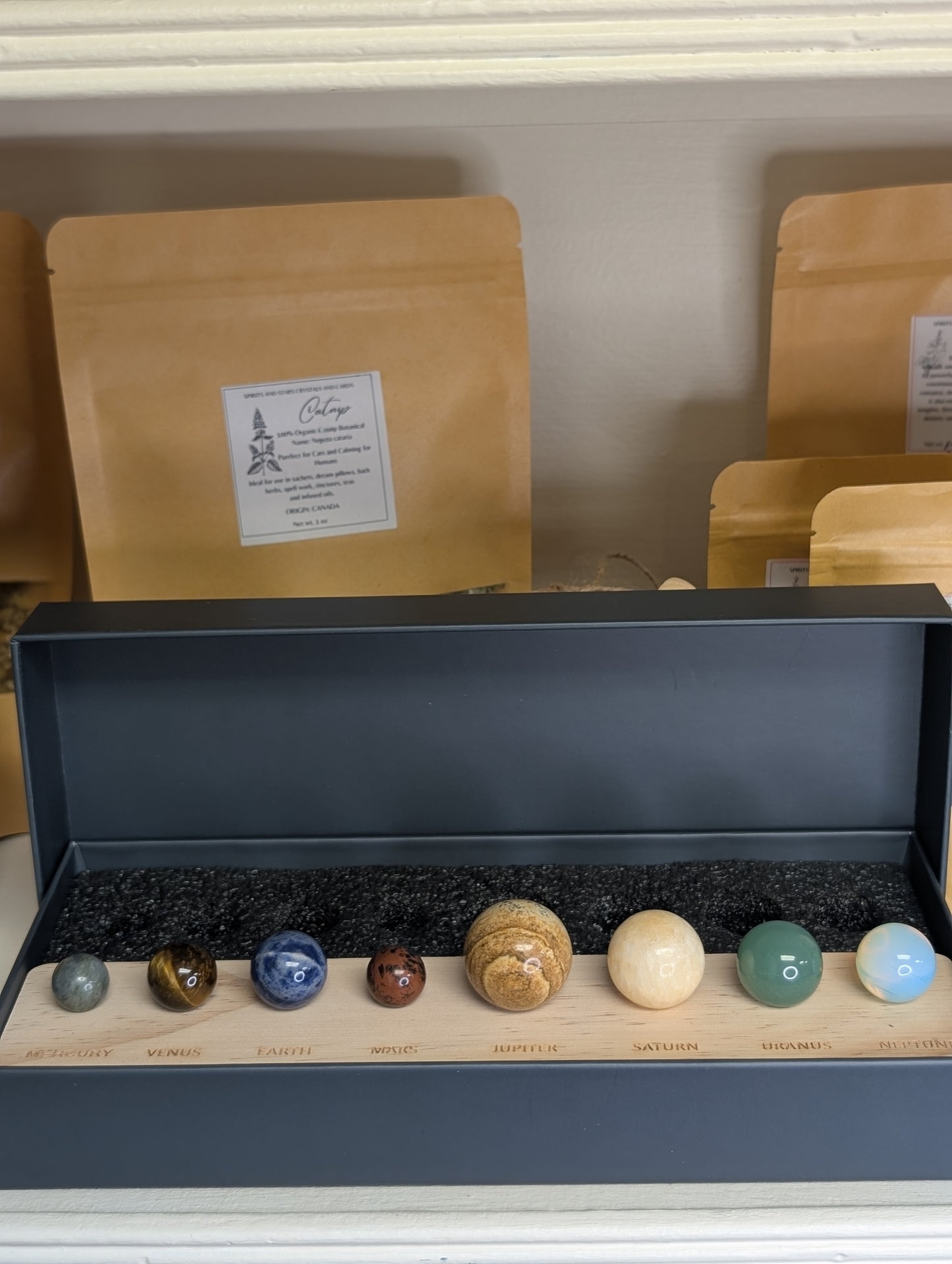 Natural Crystal Solar System Set