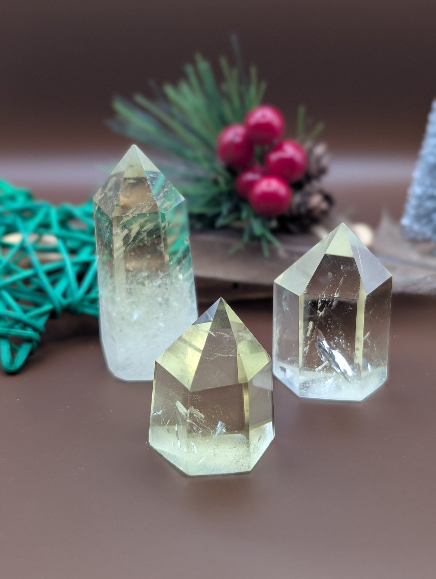 Natural Citrine Obelisk Towers