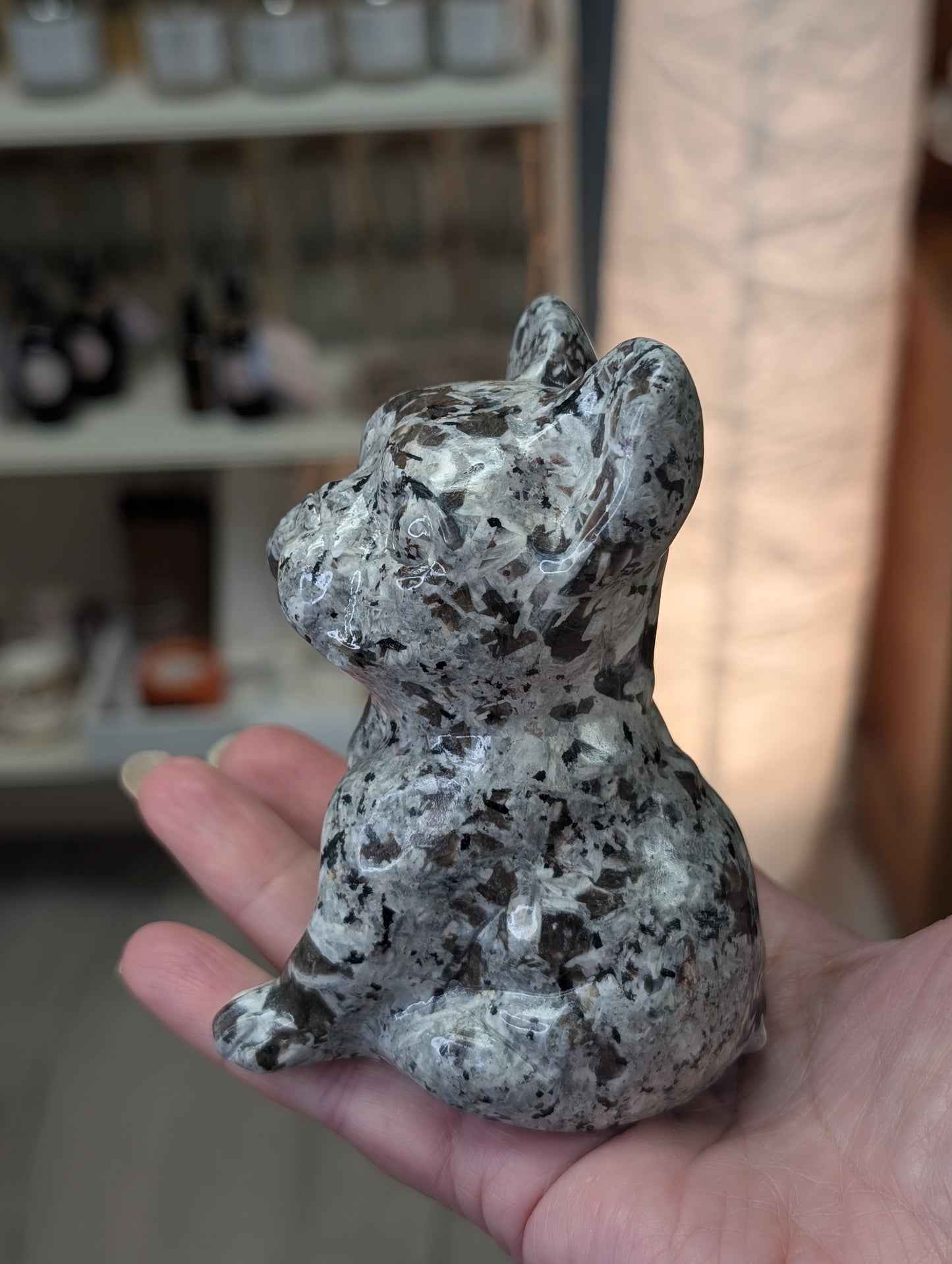 Yooperlite (Emberlite) Crystal Dog